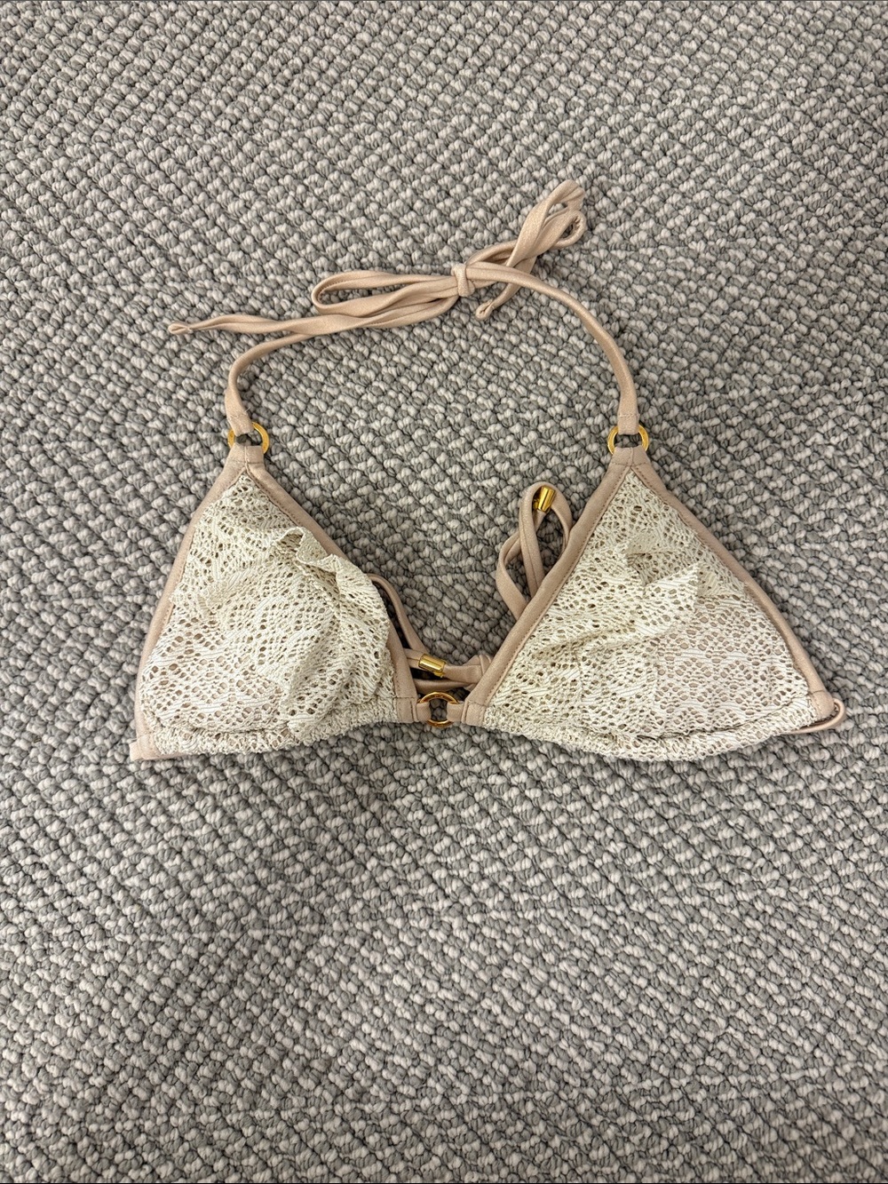 PQ Swim Lace Triangle Bikini Top
